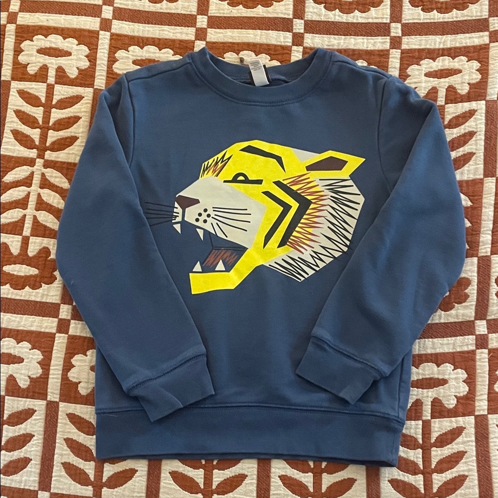 Tea Collection Blue Tiger Sweatshirt